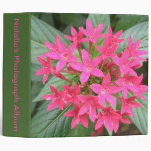 Classeur Fleurs tropicales rose vif Album photo personnalis