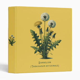 Classeur Fleurs Vintages jaunes