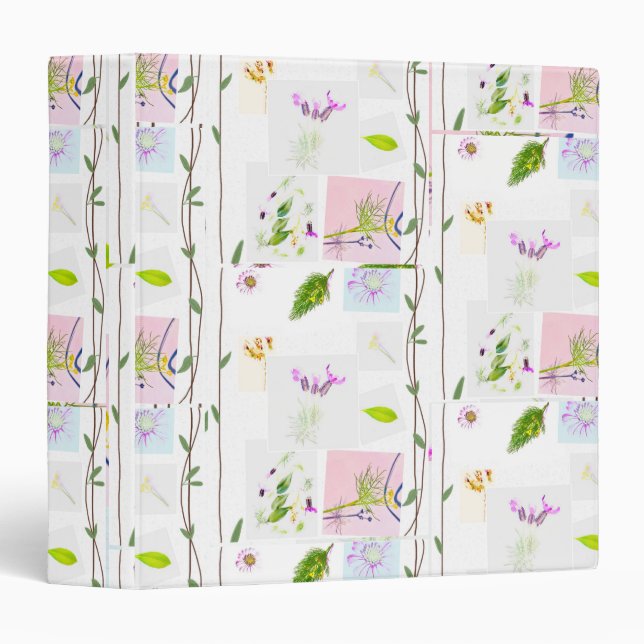 Classeur floral (Devant/Côté)