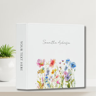 Classeur Floral à fleurs larges personnalisées