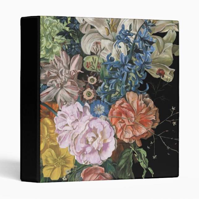 Classeur Floral baroque - Bouquet (Devant/Côté)