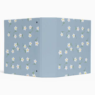 Classeur floral bleu poussiéreux Daisy Dessin à