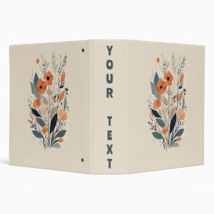 Classeur Floral Boho Abstrait