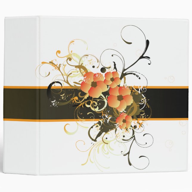 Classeur floral d'automne (Devant/Côté)