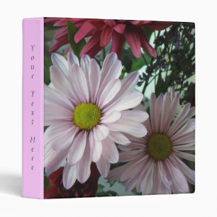 Classeur floral de marguerite rose