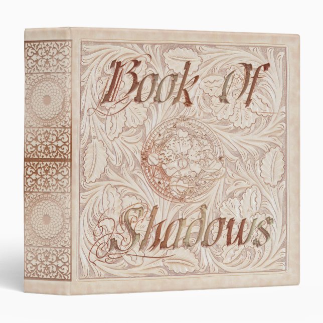 Classeur 🔮 Floral Flurry Mandala Sorcières Livre D'Ombres  (Devant/Côté)