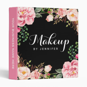 Classeur Floral romantique de salon de beauté de maquillage