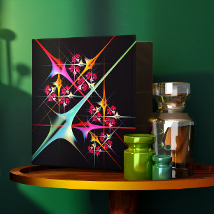 Classeur Floral rose moderne Art Abstrait Couleur Motif #01