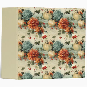 Classeur Floral Thanksgiving Motif Vintage (1)