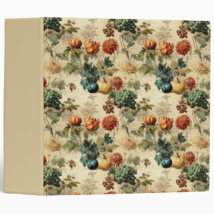 Classeur Floral Thanksgiving Motif Vintage (2)