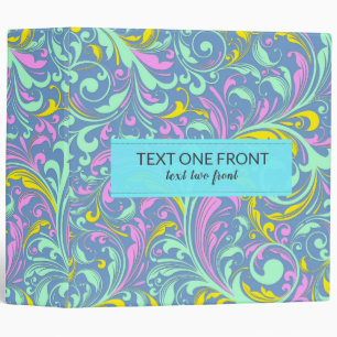 Classeur Flore colorée torrents Motif sans couture