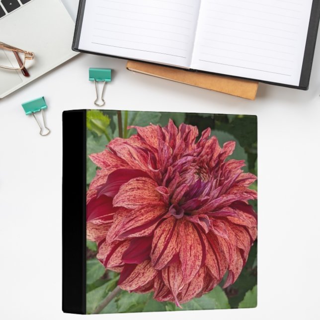 Classeur Flore de Dahlia Variée Rouge (In Situ Office)