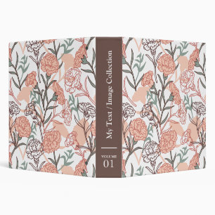Classeur Flore inspirée par la nature : Motif de fleurs de