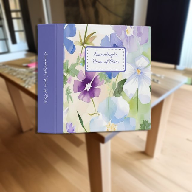 Classeur Flore printanière pour l'école (Créateur téléchargé)