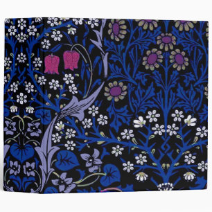 Classeur Flore Vintage bleue, William Morris