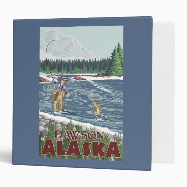 Classeur Fly Fisherman - Dawson, Alaska (Devant/intérieur)