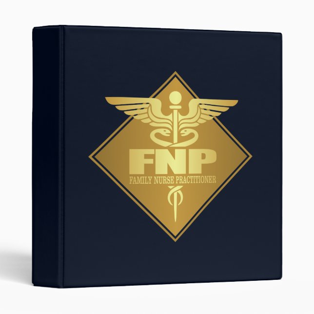 Classeur FNP (or) (diamant) (Devant/Côté)