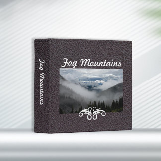 Classeur Fog Mountains Industrial Brown Faul Leather|Custom