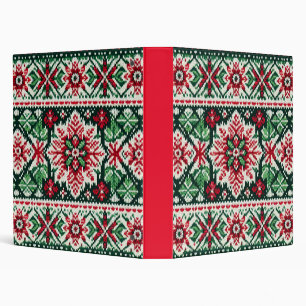 Classeur Foire de Noël/hiver île rouge et verte