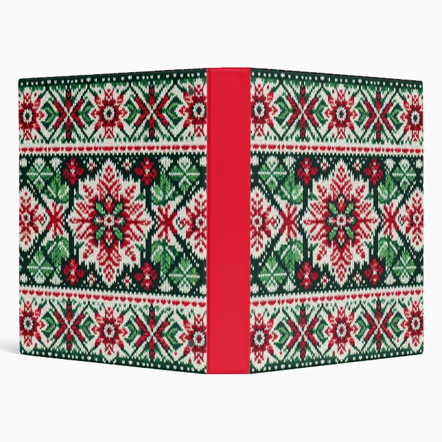 Classeur Foire de Noël/hiver île rouge et verte (Arrière-plan)
