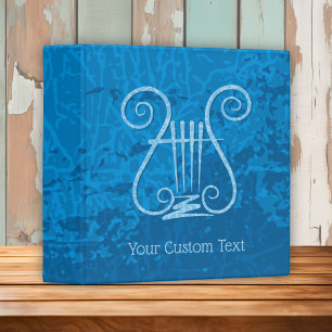 Classeur Fond de Lyre Bleue