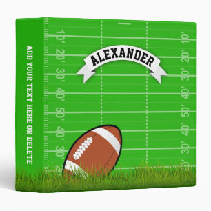 Classeur Football Personnalisé De Nom D'Enfants