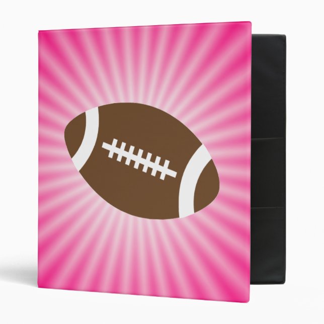 Classeur Football rose (Devant/intérieur)