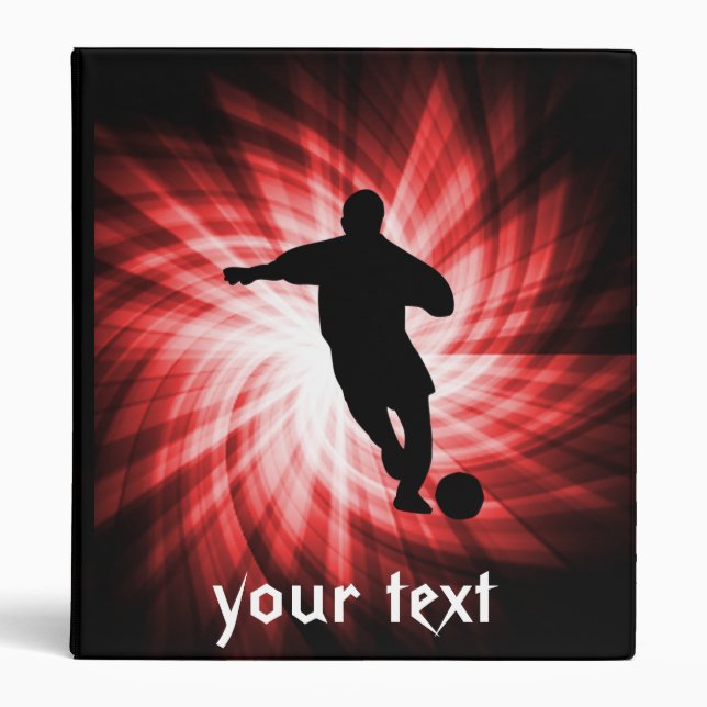 Classeur Football ; rouge (Devant)