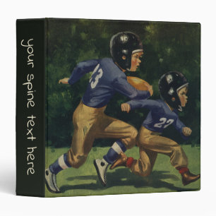 Classeur Football Vintage, Enfants, Garçons Jouant au Sport