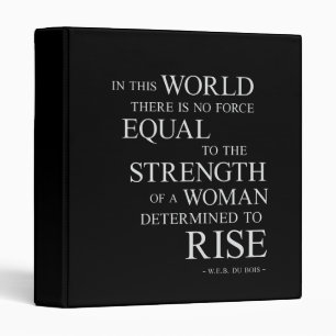 Classeur Force de citation de motivation inspirée de femme