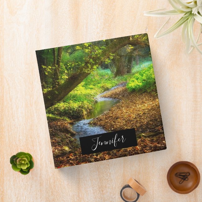 Classeur Forest Creek Belle nature Paysage Photo (In Situ)