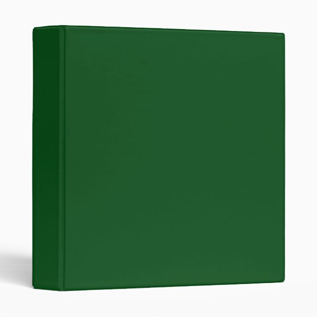 Classeur Forêt foncée solide couleur verte (Devant/Côté)