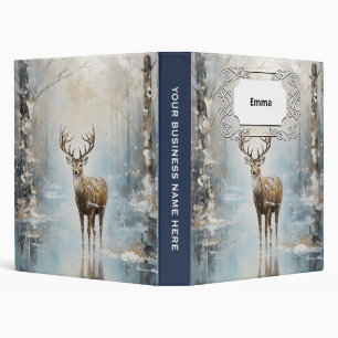 Classeur Forêt givre Cerf