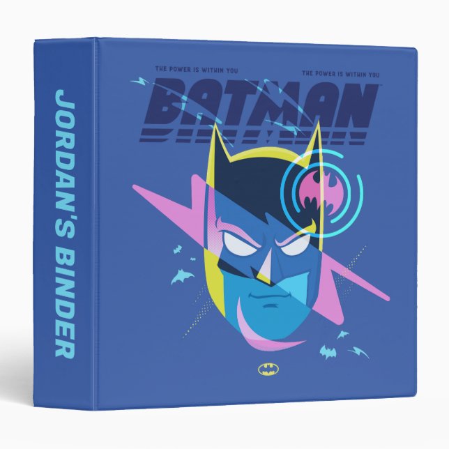 Classeur Forever Batman Light Up Head Graphic (Devant/Côté)