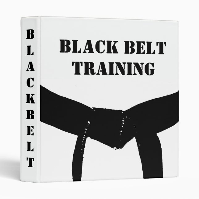 Classeur Formation d'essai de ceinture noire d'arts (Devant/Côté)