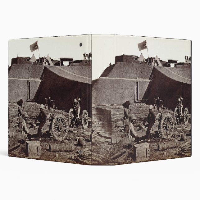 Classeur Fort de Pehlang, 1860 (copie d'argent d'albumen) (Arrière-plan)