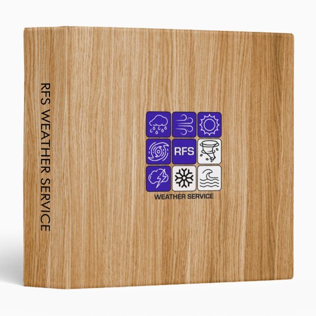 Classeur fournitures de l'entreprise (Devant/Côté)