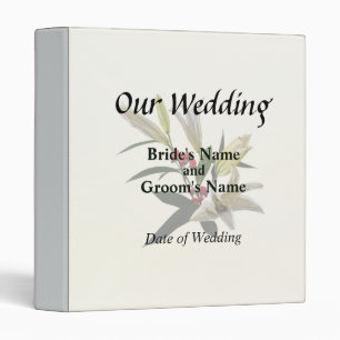 Classeur Fournitures de mariage Lys et Baies