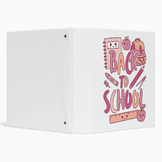Classeur Fournitures Scolaires Rose Mignonnes Kawaii pour É