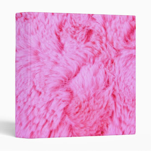 Classeur Fourrure rose de Faux