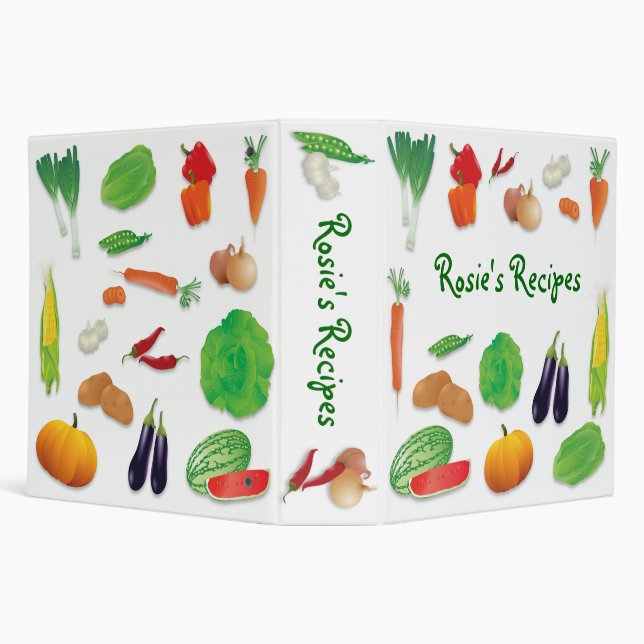Classeur frais de recette de légume - 2 pouces (Arrière-plan)