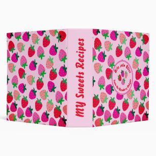 Classeur fraise rose champ été boulangerie nature fruit