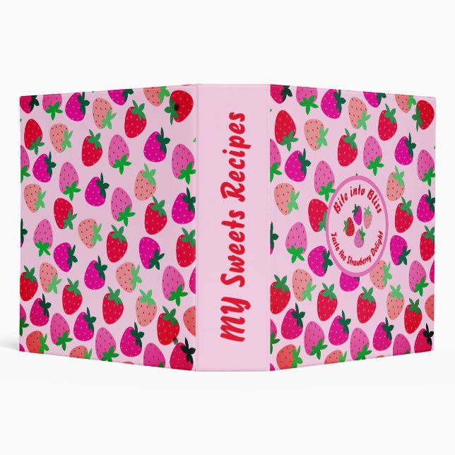 Classeur fraise rose champ été boulangerie nature fruit (Arrière-plan)