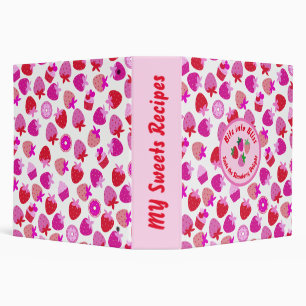 Classeur fraise rose champ été boulangerie nature fruit