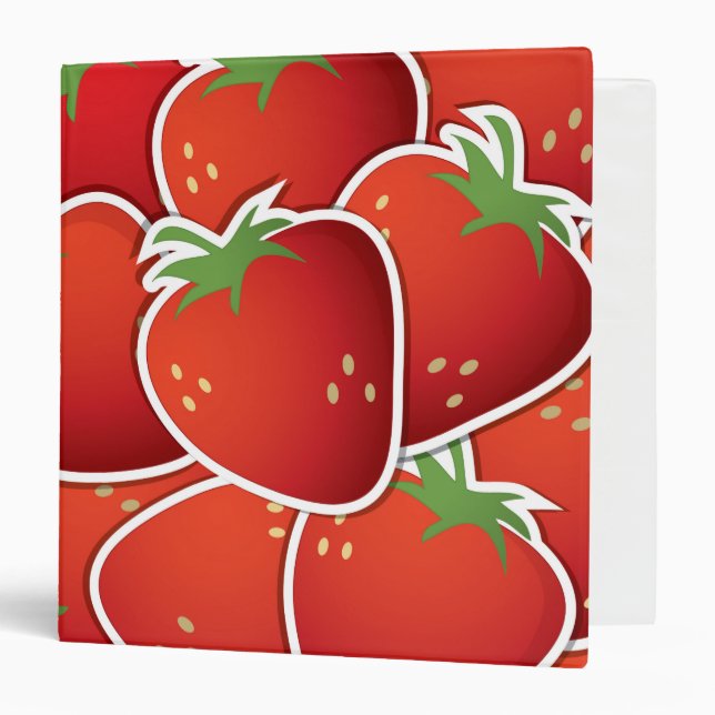 Classeur Fraises funky (Devant/Intérieur)