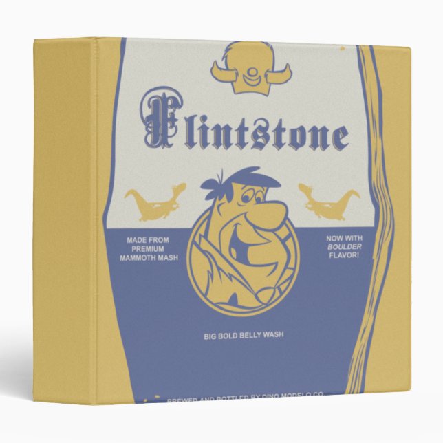 Classeur Fred Flintston Big Bold Belly Laver (Devant/Côté)