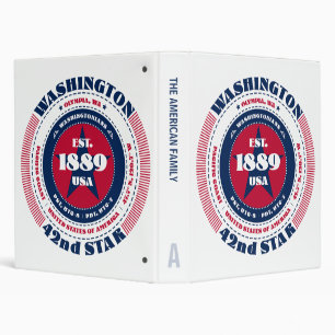 Classeur Freedom Loyalty Unity Washington Circle Custom