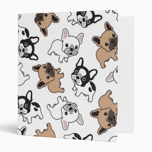 Classeur French Bulldog, Accessoires Français (Devant/intérieur)