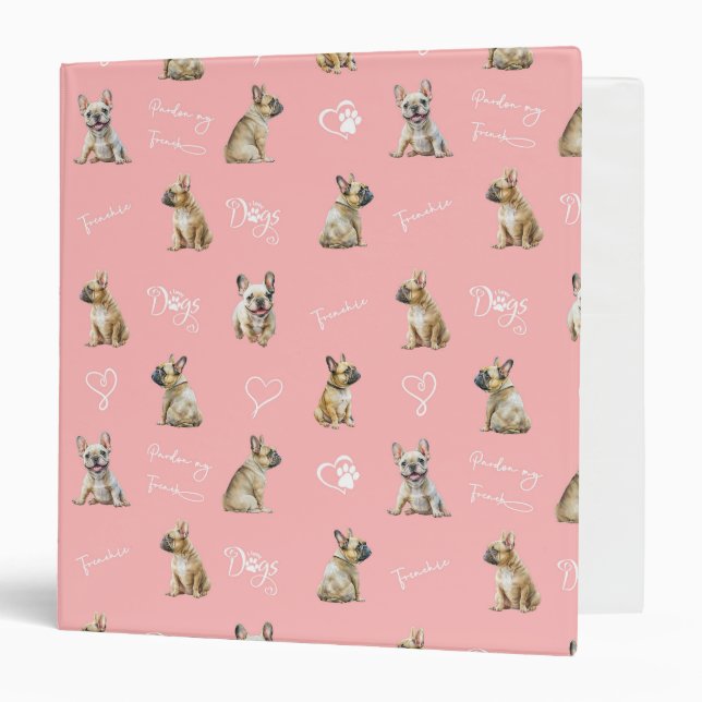 Classeur Frenchie Puppy (Devant/Intérieur)