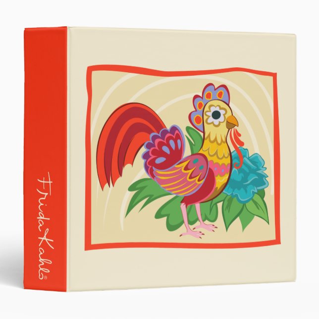 Classeur Frida Kahlo Chicken Graphic (Devant/Côté)